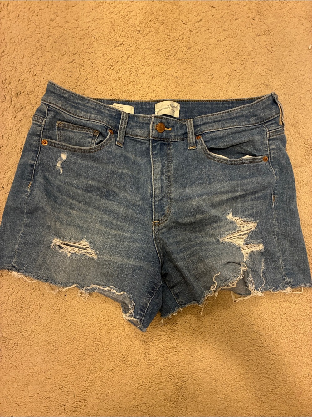 Universal Thread Distressed Blue Denim Shorts